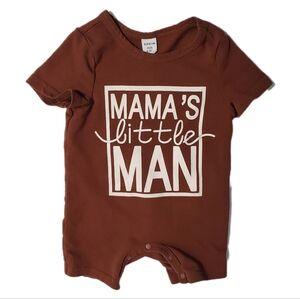 Shein BabyBrown Onesie with Graphic Print Size 6-9 Months